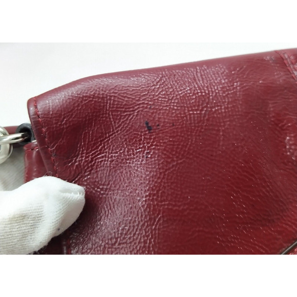 Coach Ashley Red Leather Credit Card Large Wristlet Wallet - Picture 6 of 14